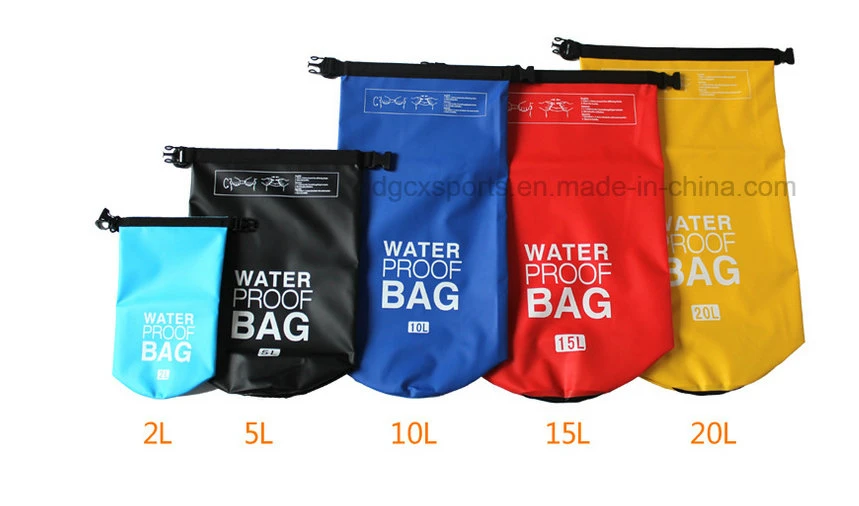 PVC Travel Custom Logo Backpack Camping Waterproof Tarpaulin Pack Outdoor Roll Top Dry Bag Foldable Waterproof Backpack