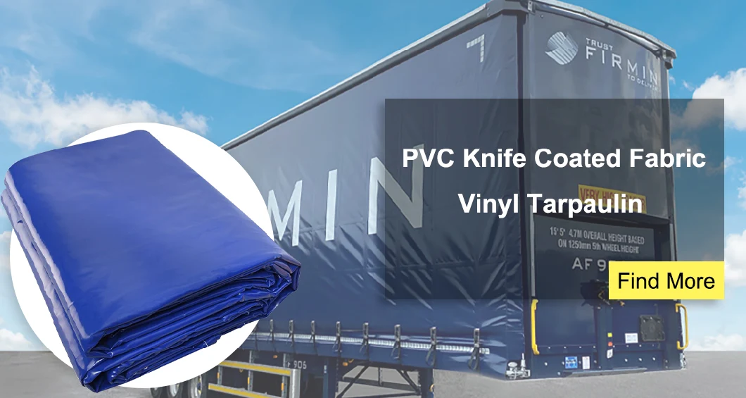 PVC Knife Coated Fabric Vinyl PVC Tarpaulin for Container Truck Side Curtain