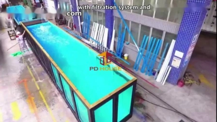 히터와 히터가 있는 팽창식 PVC 금속 프레임 섬유유리 수영장